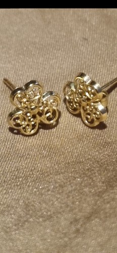 9ct yellow gold filigree - yellow,
