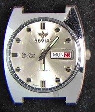 Jovial (Swiss) Day-Date Men's Manual Cauny Watch (Vintage) -- Spares/Repairs