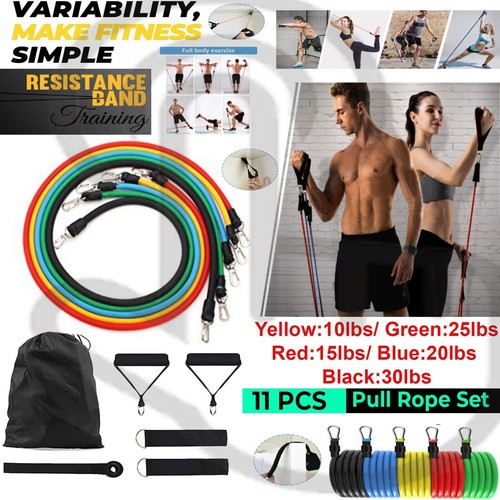 11pcs resistance bands set - resistance,
