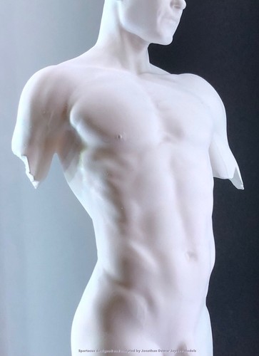 Erotic art statue - male, torso