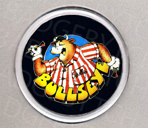 Bullseye round drinks coaster - drinks,