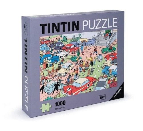Tintin 1000 piece jigsaw car - tintin,