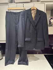 M&S Collezione Navy Pinstripe