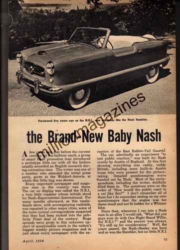 1954 nash metropolitan road - 1954,