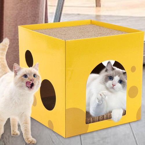 Cat corrugated house cardboard - cat,
