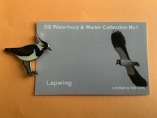 None RSPB badge. Lapwing with