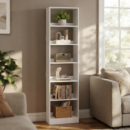Modern tall narrow bookcase - modern,