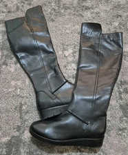 New Womens Dune Trent Knee High Boots Black UK 5 (38) 