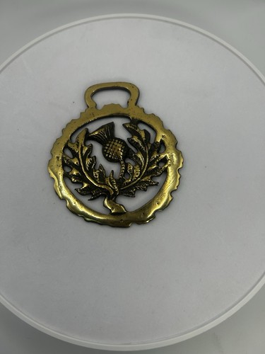 Antique brass horse harness - horse,