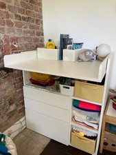 IKEA Smastad White Baby Changing Unit with Changing Table and Drawers