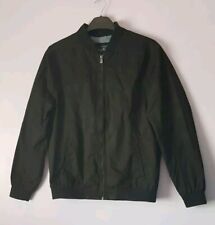 Men's Atlantic Bay Black Zip Up BOMBER Jacket Chest 38-40" Size M