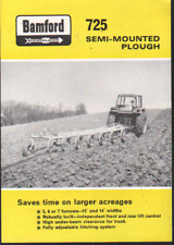 1968 Bamford Kverneland "725" Tractor Semi-mounted Plough Brochure Leaflet
