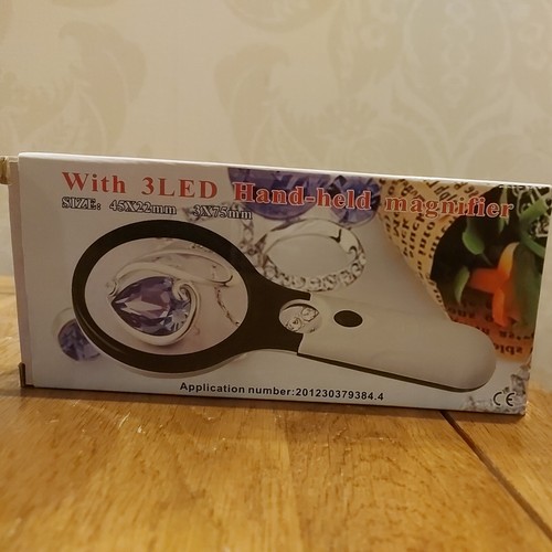 3led handheld magnifier - handheld,