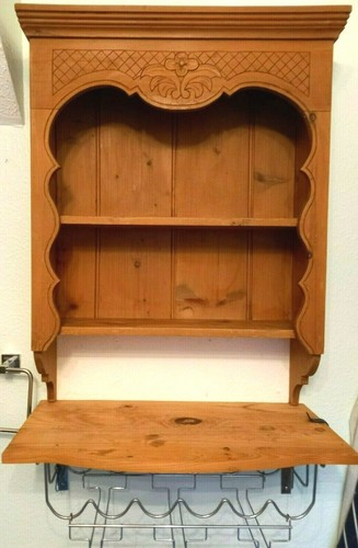 Pine wall unit - unit, vintage