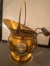vintage brass miniature coal
