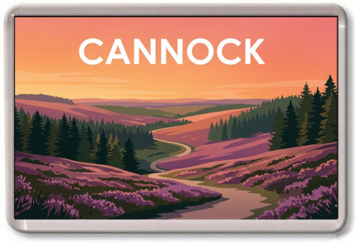 Fridge magnet cannock chase - magnet,