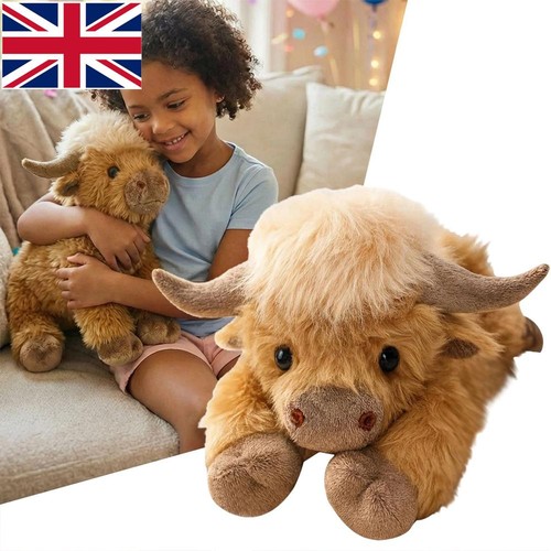 Highland cow plush pillow - highland,