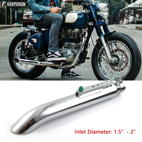 Stainless exhaust muffler - 1x,