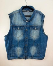 Mens Y2K oversized denim vest
