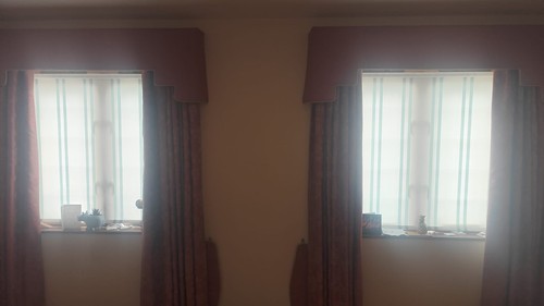 Beautiful curtains with - with, box