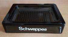 Schweppes glass ashtray - schweppes,