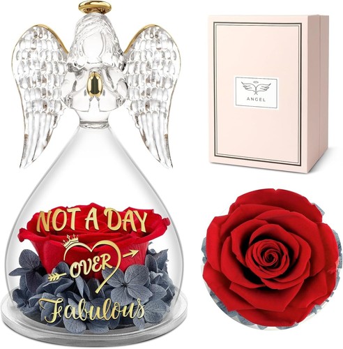 Angel rose figurines gifts for - gifts,