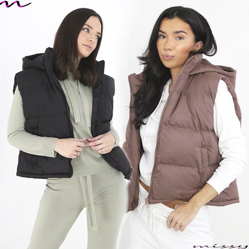 New womens hooded gilet - new,