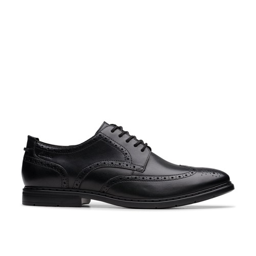 Clarks mens banbury tip black - banbury,