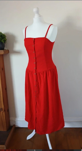 Asos red midi - asos, drop