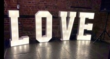 LARGE - LOVE LETTERS - WEDDING SIGN - 4ft letters - Marquee - Sign For Sale