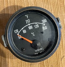 rare VDO 52mm Temperature Gauge. Has Both Celsius And Fahrenheit Untested
