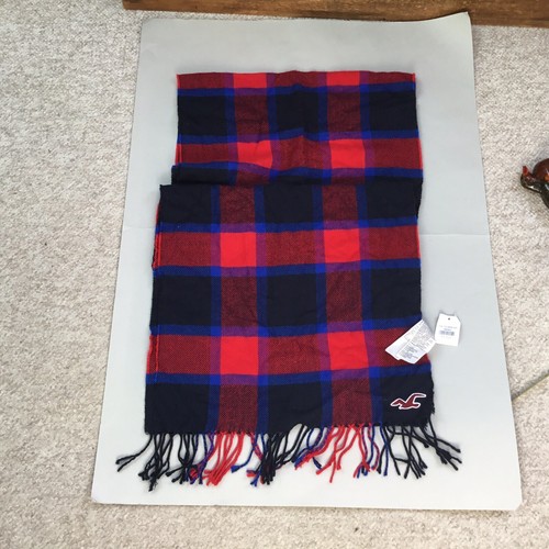 Hollister preppy scarf reds - scarf, &