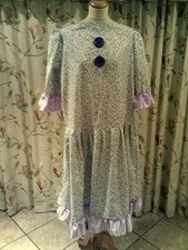 Panto Dame  Blue/Lilac floral