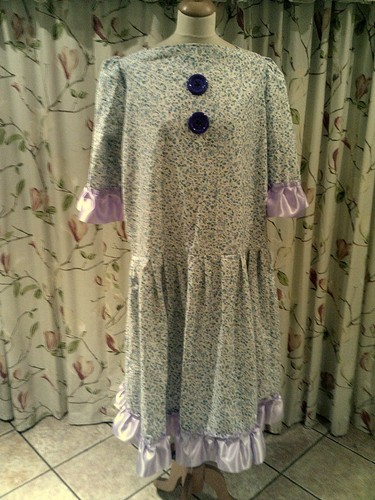 Panto dame blue - dame, floral