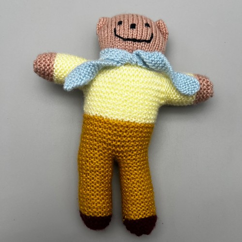 Handmade knitted teddy - handmade,