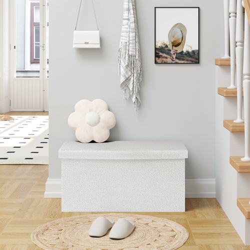 Folding ottoman storage box - ottoman,