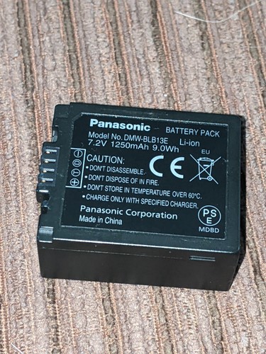 Panasonic dmw blb13e9 - panasonic, battery