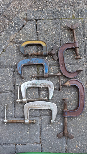 Vintage record clamps - vintage, g-clamps