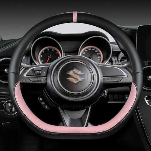 Leather steering wheel cover - steering,
