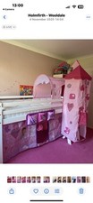 Kids Mid Sleeper Cabin Bed With Fairy Play Tent And Tunnel! Dismantled &matress