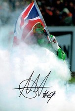Chris Walker The Stalker Autograph Signed Kawasaki Photo British Rider + COA