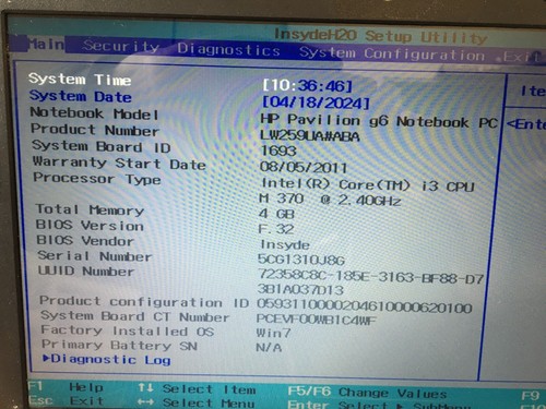 Pavillion 1b79dx - hp, g6-1b79dx