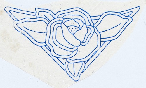 Vintage embroidery transfer - vintage,