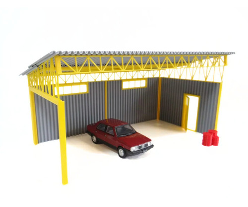 Metal sheet shed scale - 1:43,