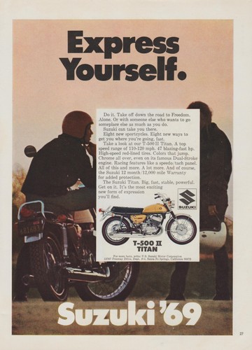 1969 suzuki 500 titan - t-500, ii