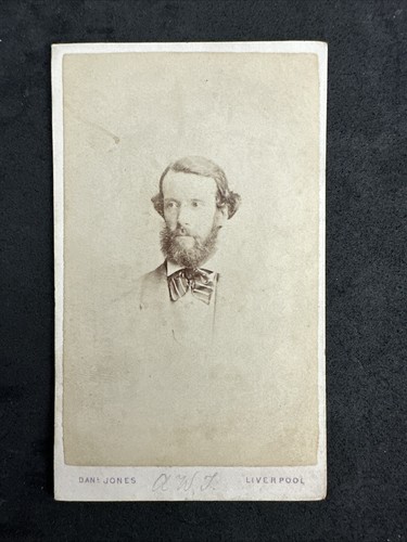 Cdv man big bow tie - man, jones