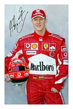 Michael Schumacher Signed A4