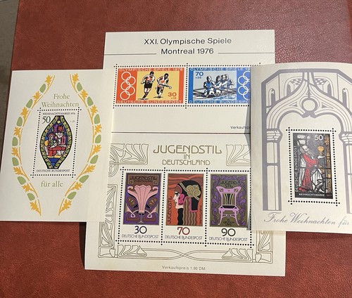 German stamps mini sheets - german,