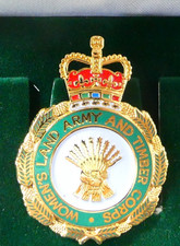 Women’s Land Army And Timber Corps Enamel Badge With Firmin Presentation Box