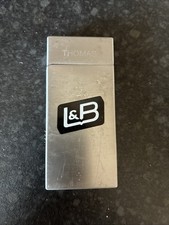 Lambert And Butler Electronic Lighter Inscribed Thomas On Top Fully Functional